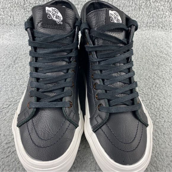 Vans Sk8-Hi Moc Tortoise Black Shoes Hi Top Skate Leather Sneakers Womens 8.5 - Picture 11 of 16